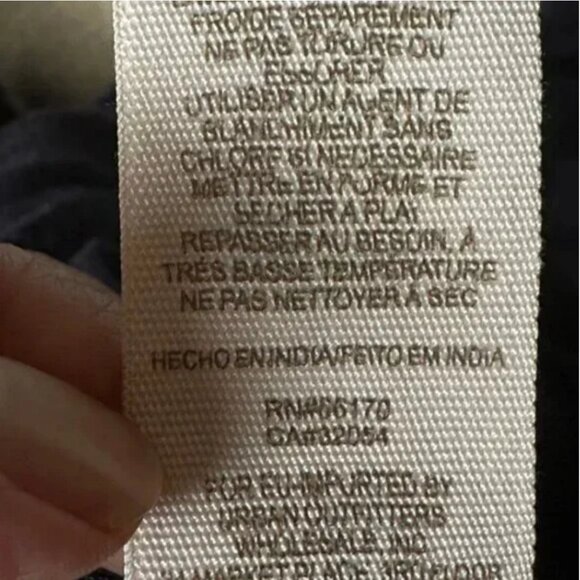 Bleecker and Mercer Men's Blue Black and White Checkered Millionaire Polo Large - Picture 7 of 8